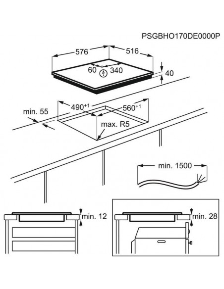 Αυτόνομη κεραμική εστία AEG HK 634021 XB